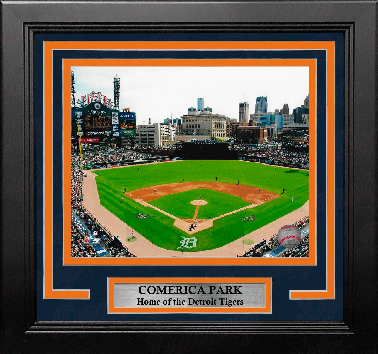 Detroit Tigers Comerica Park 8" x 10" Framed Baseball Stadium Photo