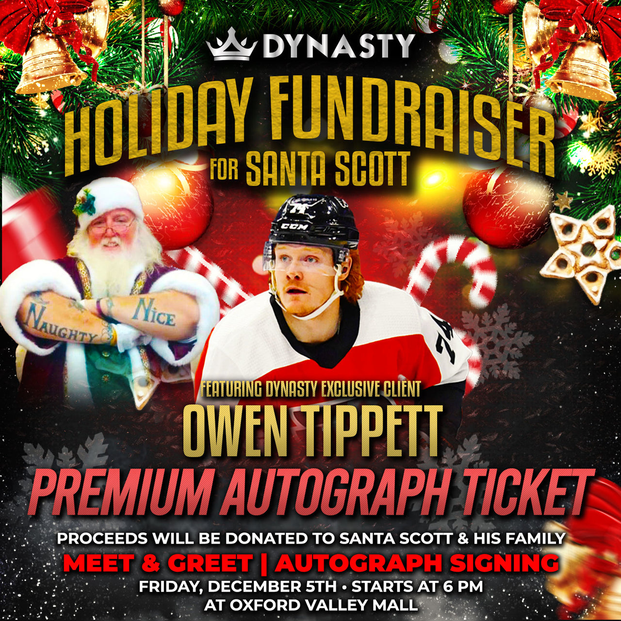 Owen Tippett Santa Scott Fundraiser Tickets