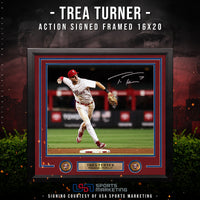 Trea Turner Philadelphia Phillies Autographed Framed Action Photo | Pre-Sale Opportunity