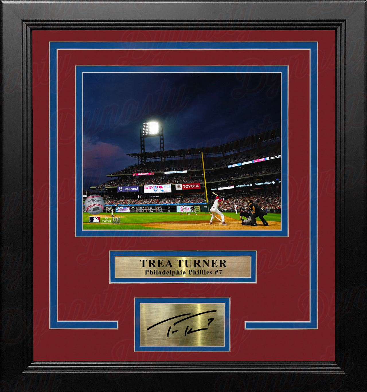 Trea Turner Night at the Bank Philadelphia Phillies 8" x 10" Framed Photo with Engraved Autograph