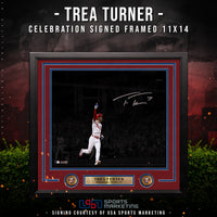 Trea Turner Philadelphia Phillies Autographed Celebration Framed Photo | Pre-Sale Opportunity