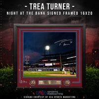Trea Turner Philadelphia Phillies Autographed Framed Night at The Bank Photo | Pre-Sale Opportunity
