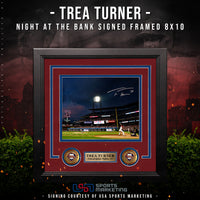 Trea Turner Philadelphia Phillies Autographed Framed Night at The Bank Photo | Pre-Sale Opportunity