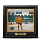 Trent Frederic Winter Classic Action Boston Bruins 11" x 14" Framed Hockey Photo - Dynasty Sports & Framing 