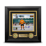Trent Frederic Winter Classic Action Boston Bruins Autographed 8" x 10" Framed Hockey Photo - Dynasty Sports & Framing 
