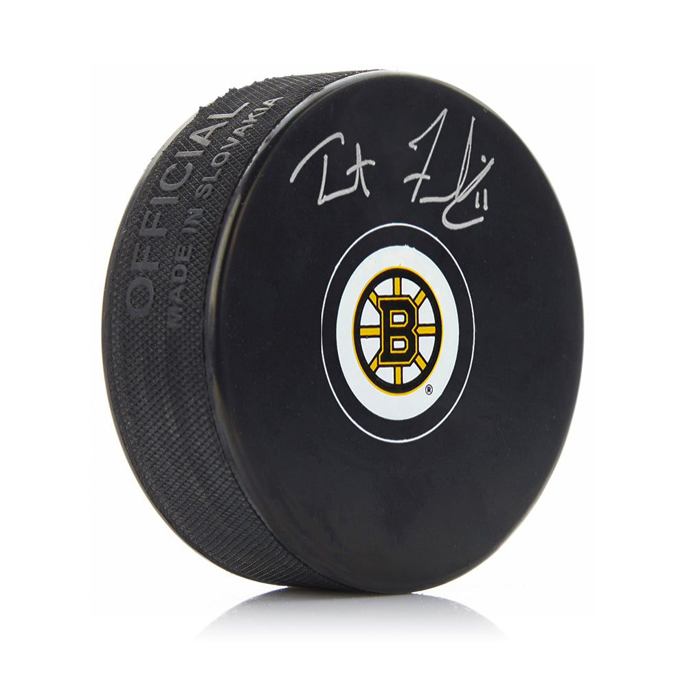Trent Frederic Boston Bruins Autographed Hockey Puck