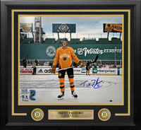 Trent Frederic Winter Classic Action Boston Bruins Autographed 11" x 14" Framed Hockey Photo