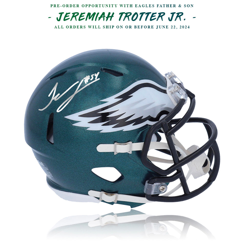 Jeremiah Trotter, Jr. Autograph Philadelphia Eagles Mini-Helmet | Pre-Sale Opportunity