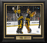 Linus Ullmark & Jeremy Swayman 2023 Winter Classic Boston Bruins 11" x 14" Framed Hockey Photo - Dynasty Sports & Framing 