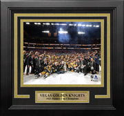Vegas Golden Knights 2023 Stanley Cup Champions Team Celebration 8" x 10" Framed Hockey Photo - Dynasty Sports & Framing 