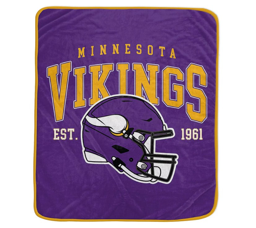Minnesota Vikings 50" x 60" Vintage Arch Block Blanket