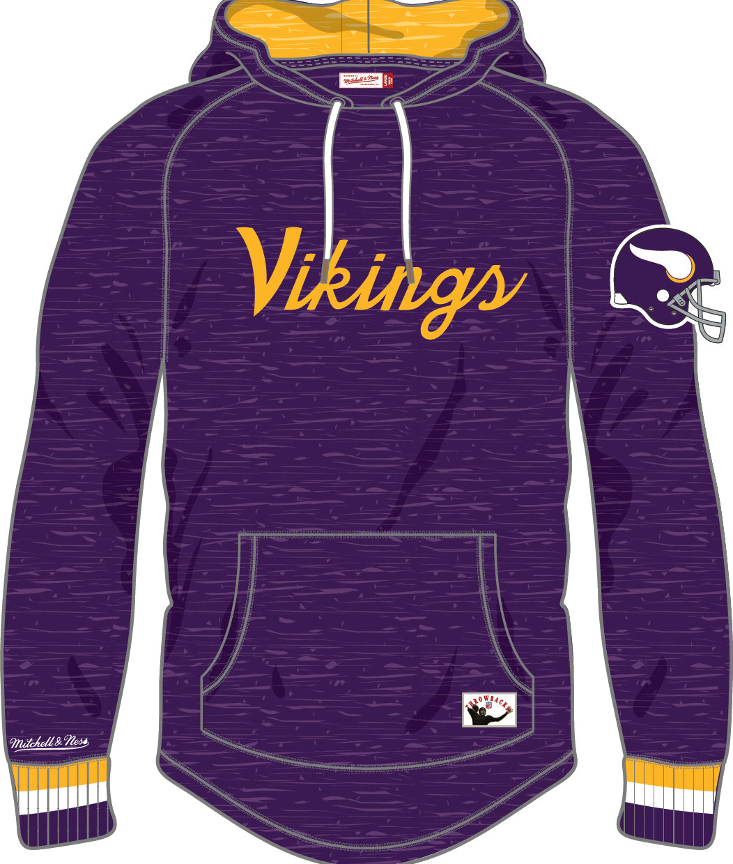 Minnesota Vikings Mitchell & Ness Legendary Slub Long-Sleeve Hoodie