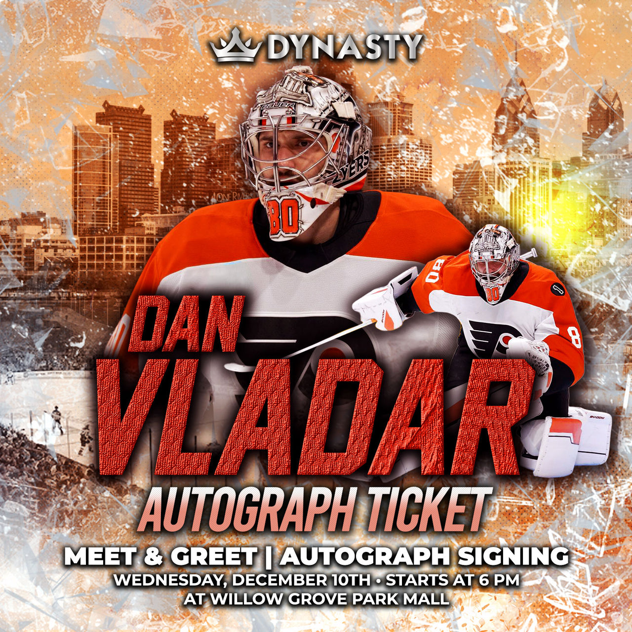 Dan Vladar Philadelphia Flyers Experience Tickets