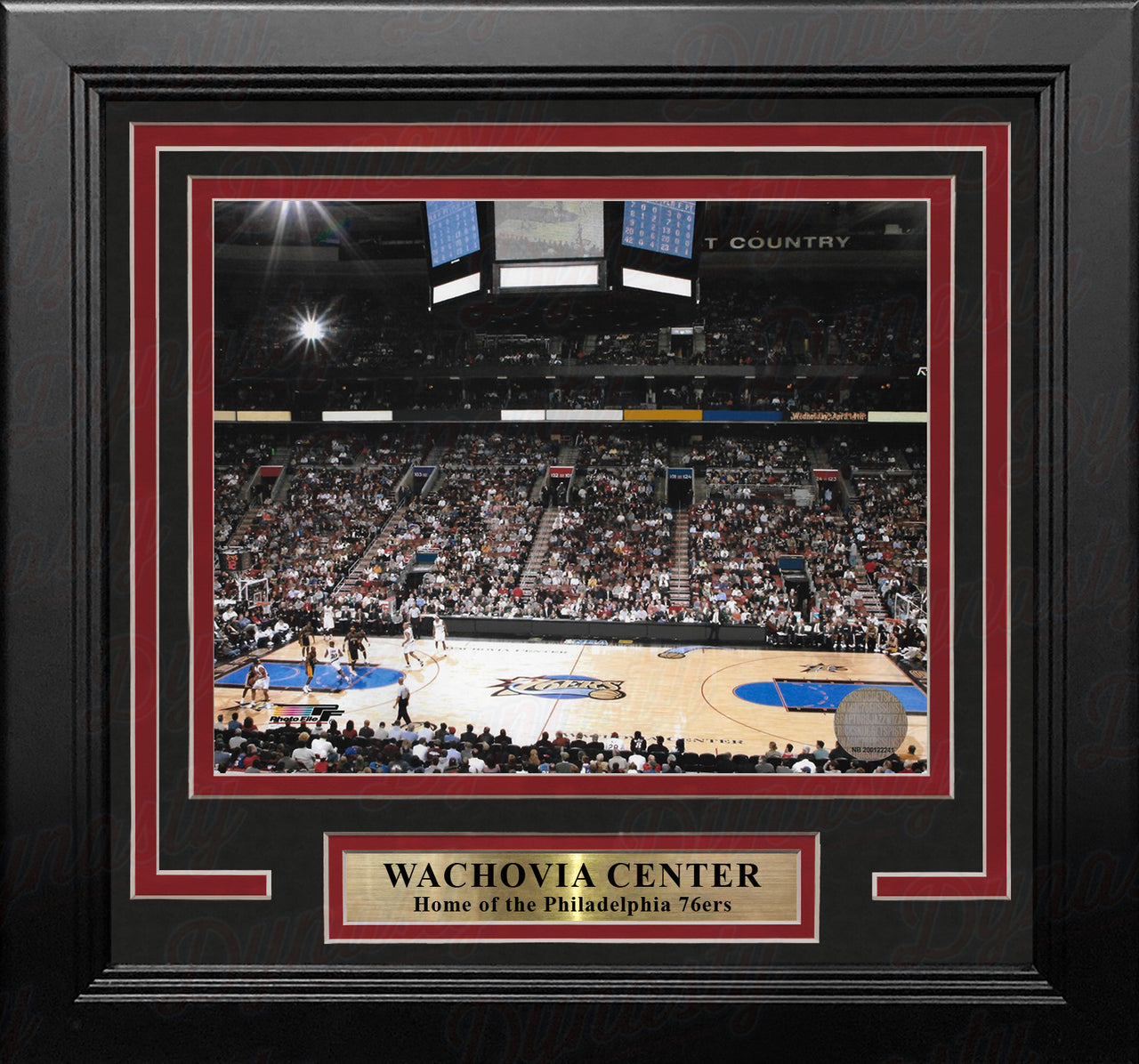 Philadelphia 76ers Wachovia Center 8" x 10" Framed Basketball Arena Photo - Dynasty Sports & Framing 