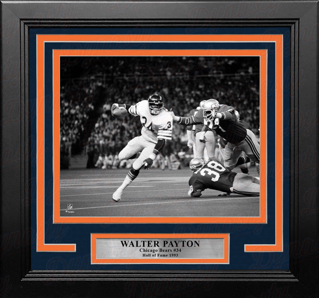 Walter Payton Black & White Action Chicago Bears 8" x 10" Framed Football Photo
