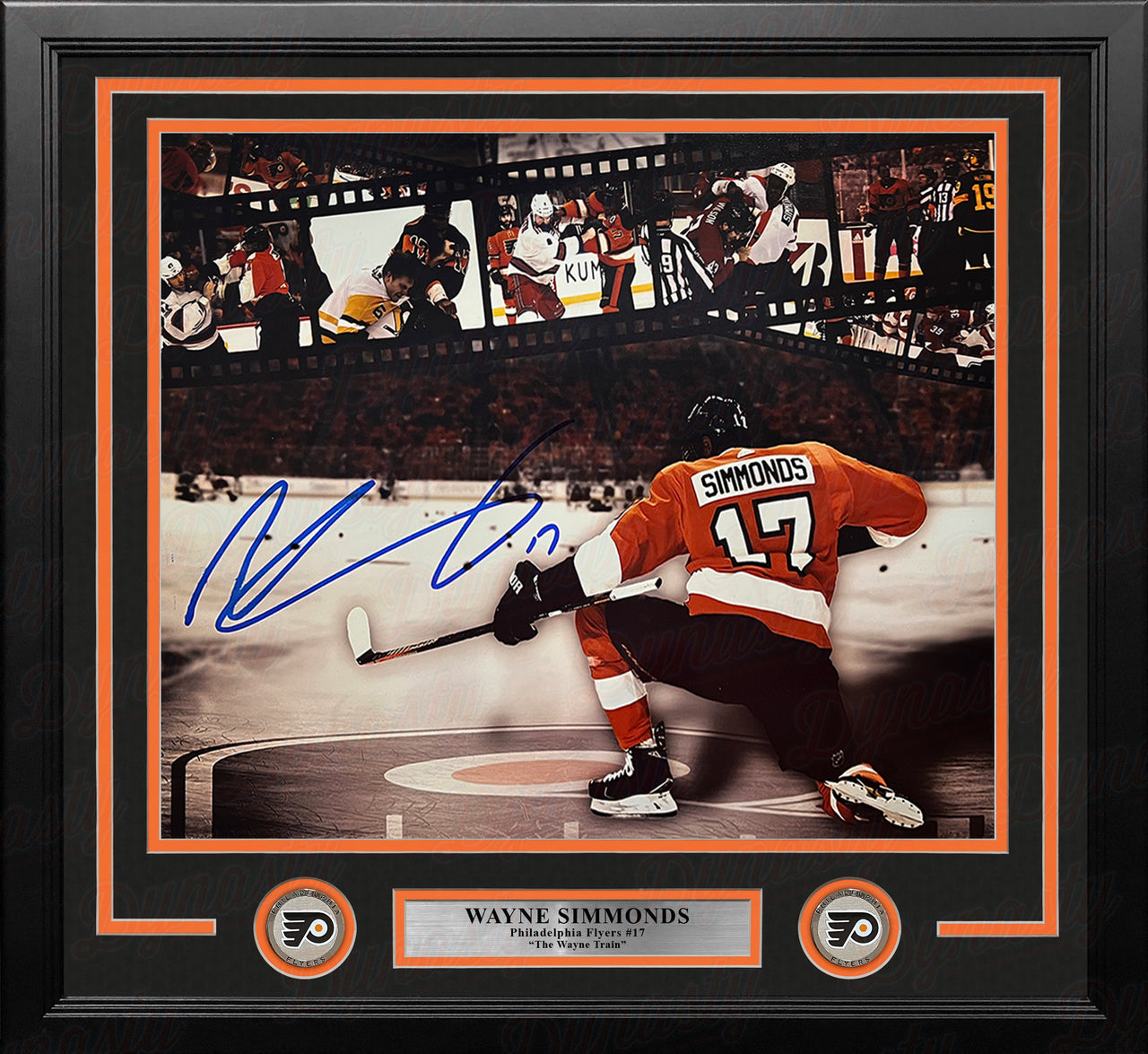Wayne Simmonds Philadelphia Flyers Autographed 11" x 14" Framed Collage Hockey Photo