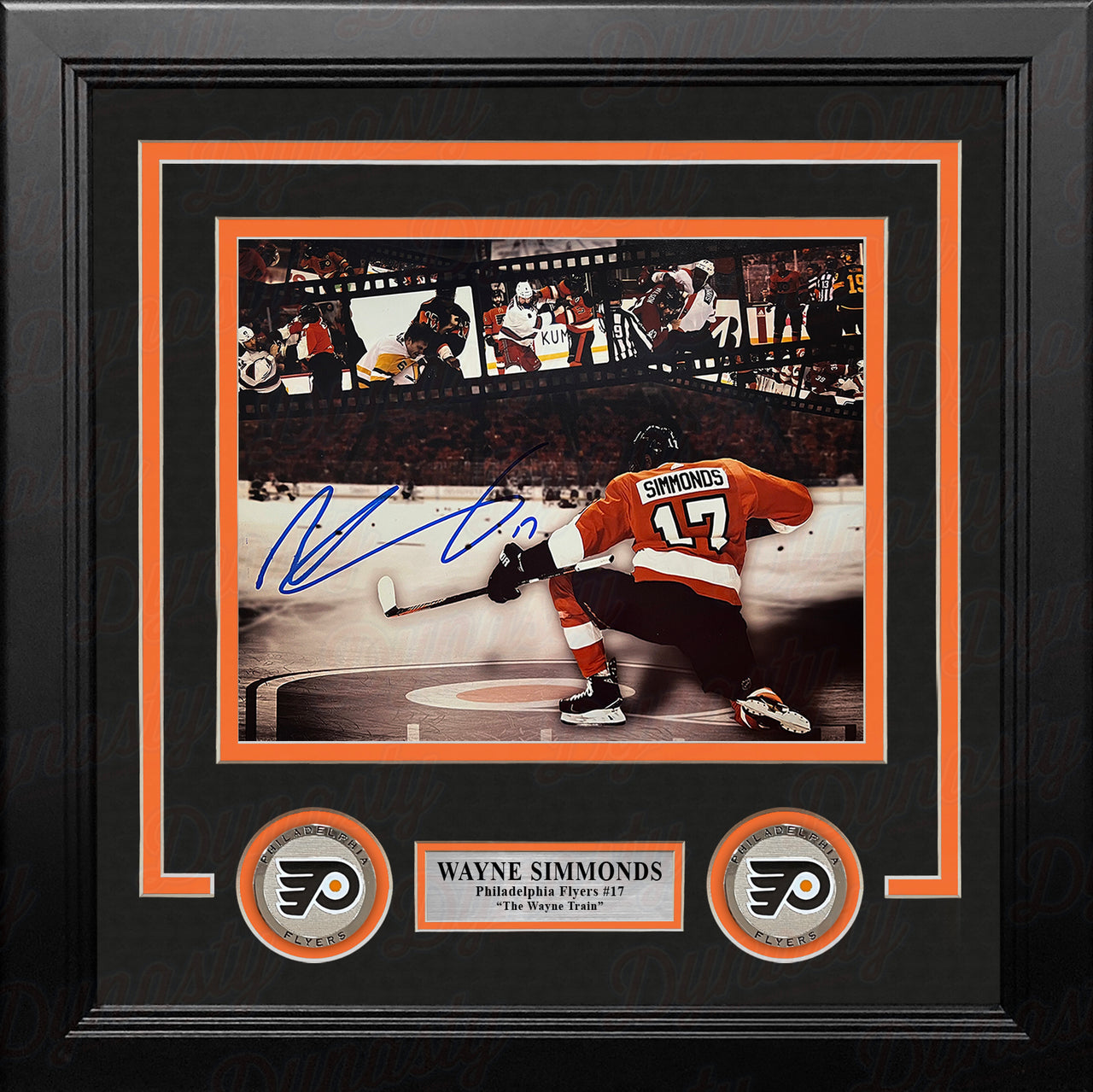 Wayne Simmonds Philadelphia Flyers Autographed 8" x 10" Framed Collage Hockey Photo