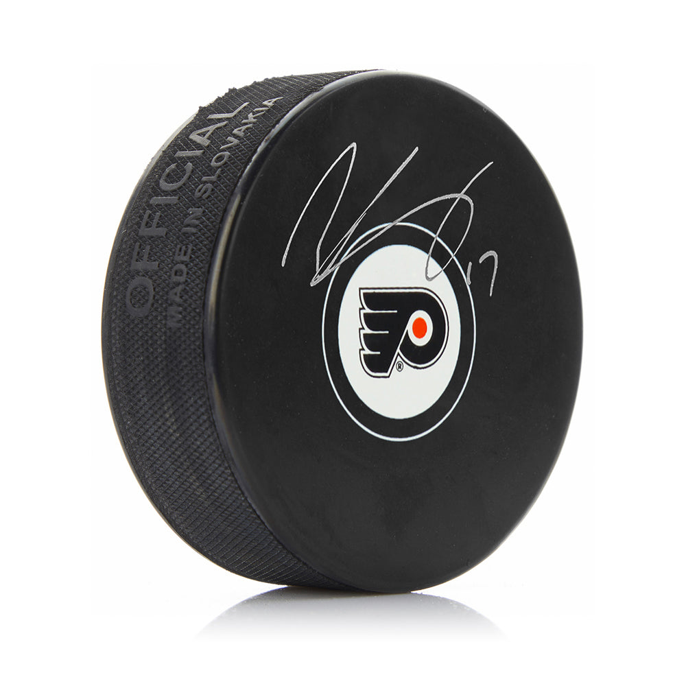 Wayne Simmonds Autographed Philadelphia Flyers Hockey Logo Puck