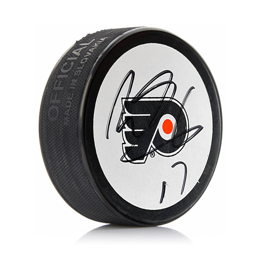 Wayne Simmonds Philadelphia Flyers Autographed White Hockey Logo Puck