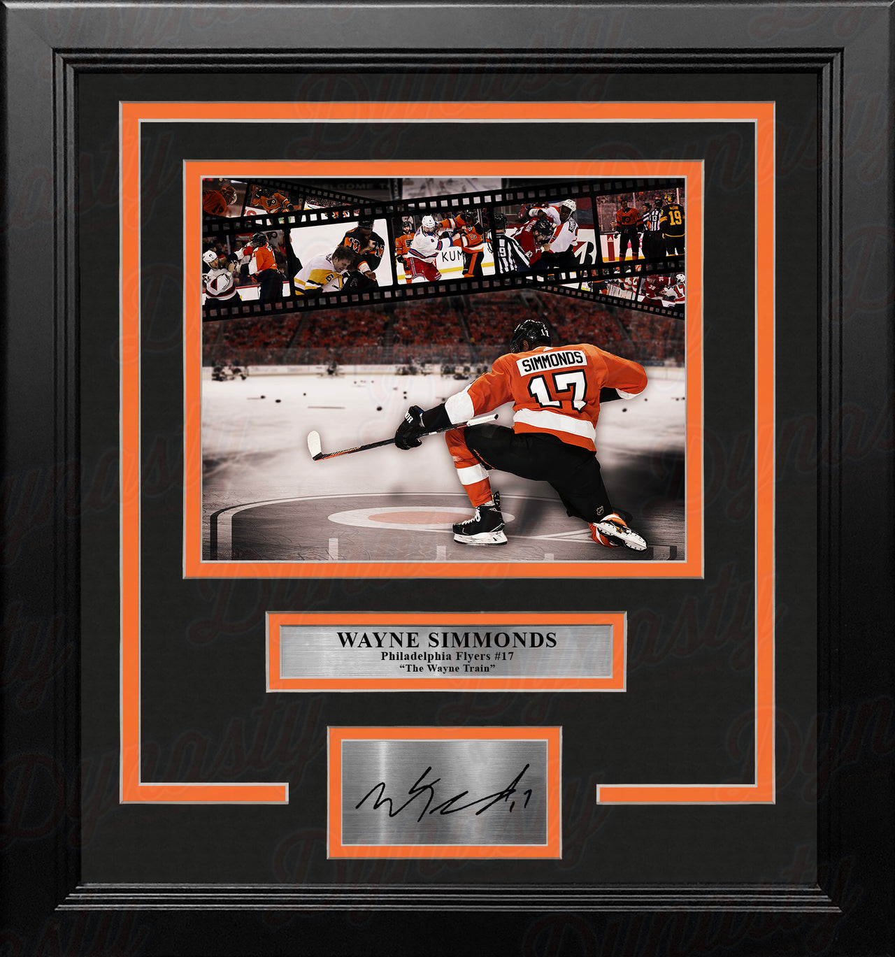 Wayne Simmonds Philadelphia Flyers 8" x 10" Framed Collage Hockey Photo with Engraved Autograph