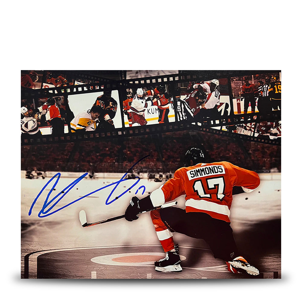Wayne Simmonds Philadelphia Flyers Autographed 11" x 14" Collage Hockey Photo