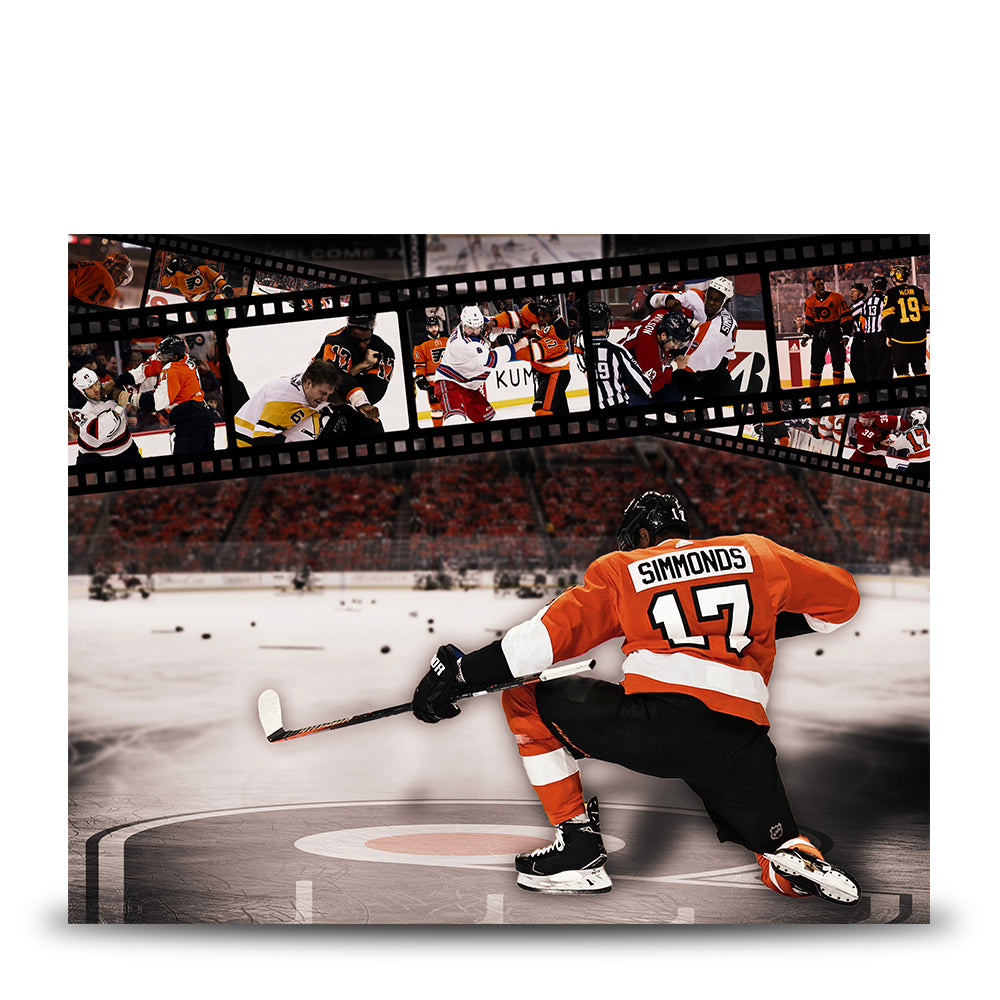 Wayne Simmonds Philadelphia Flyers 8" x 10" Collage Hockey Photo
