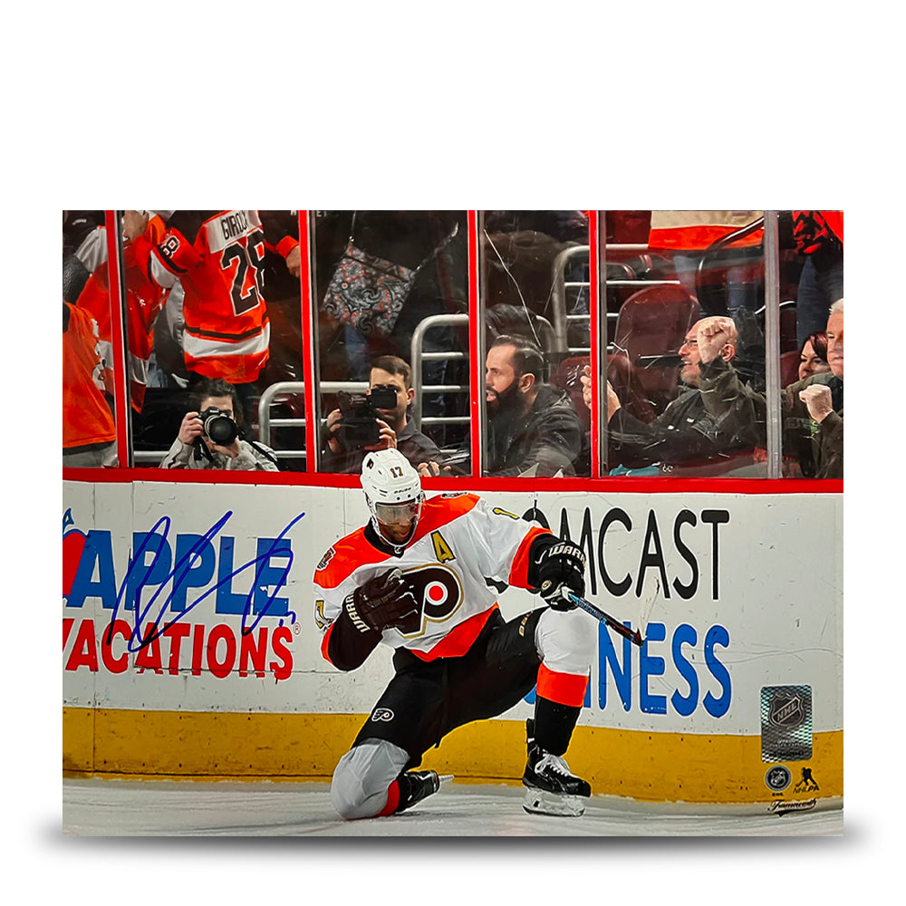 Wayne Simmonds Fist Pump Philadelphia Flyers Autographed 16" x 20" Hockey Photo