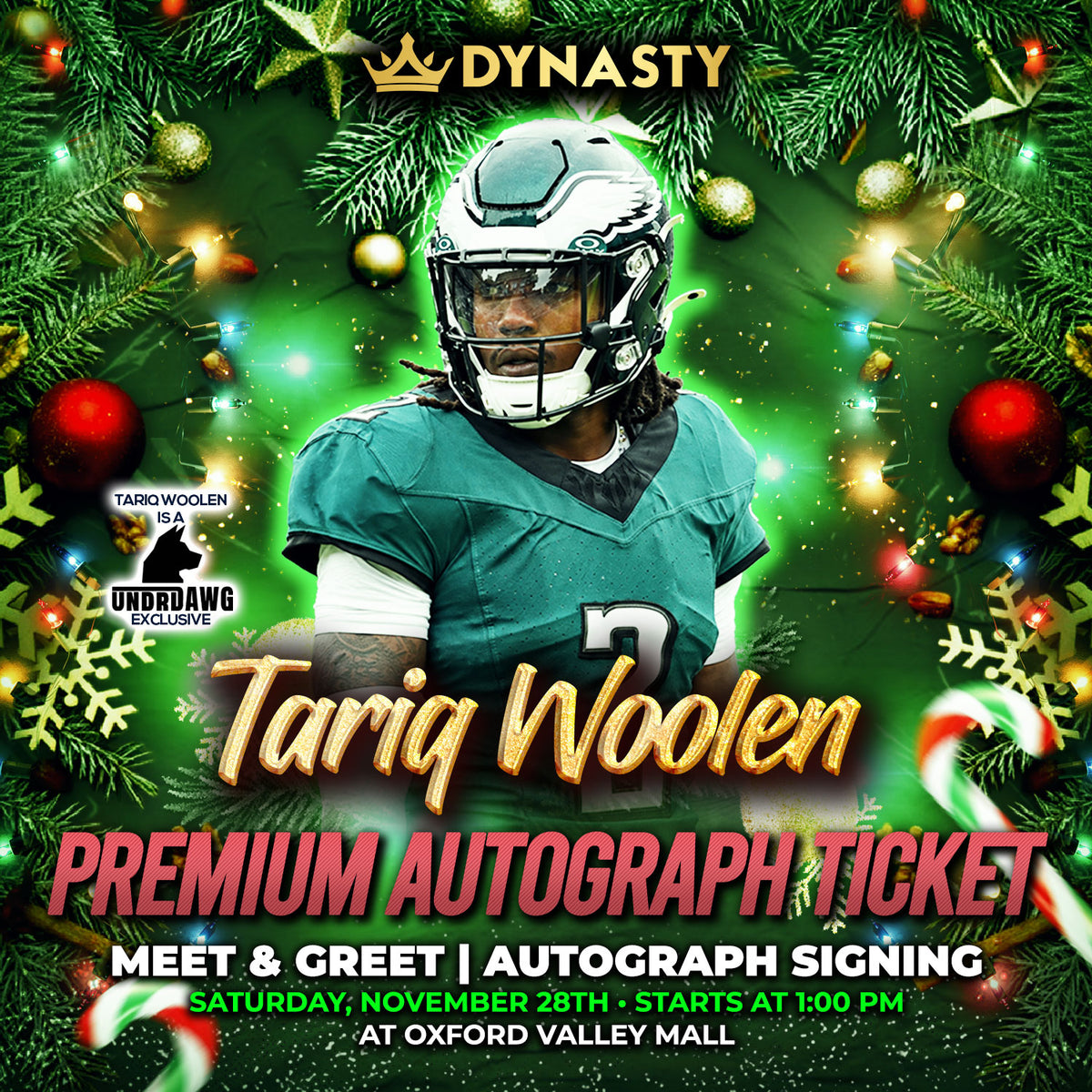 Riq Woolen Holiday Kickoff Experience Tickets