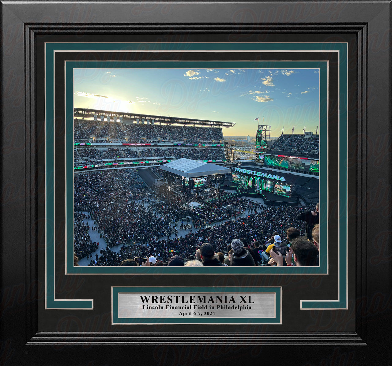 WrestleMania XL at Lincoln Financial Field 8" x 10" Framed WWE Wrestling Stadium Photo