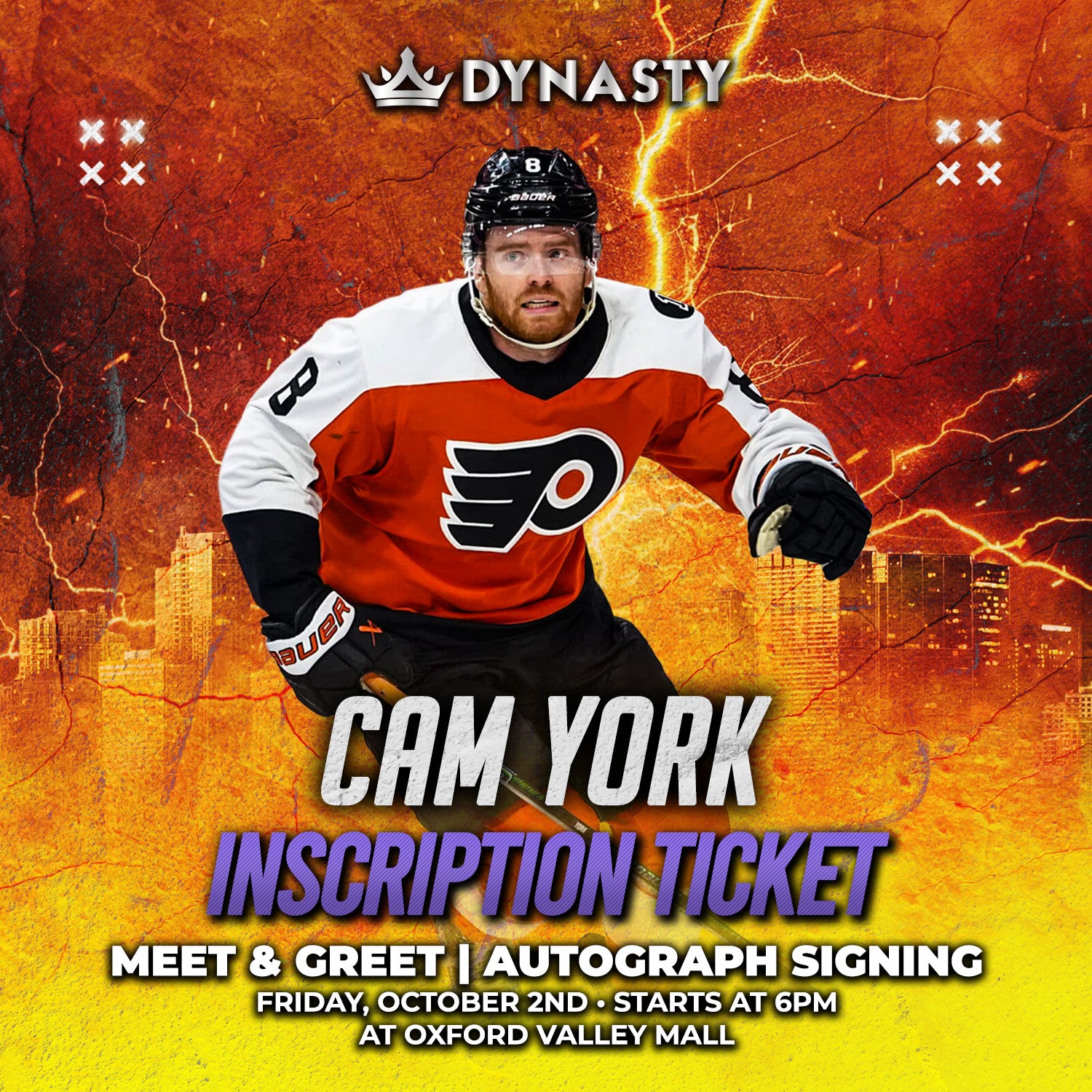 Cam York Inscription Ticket