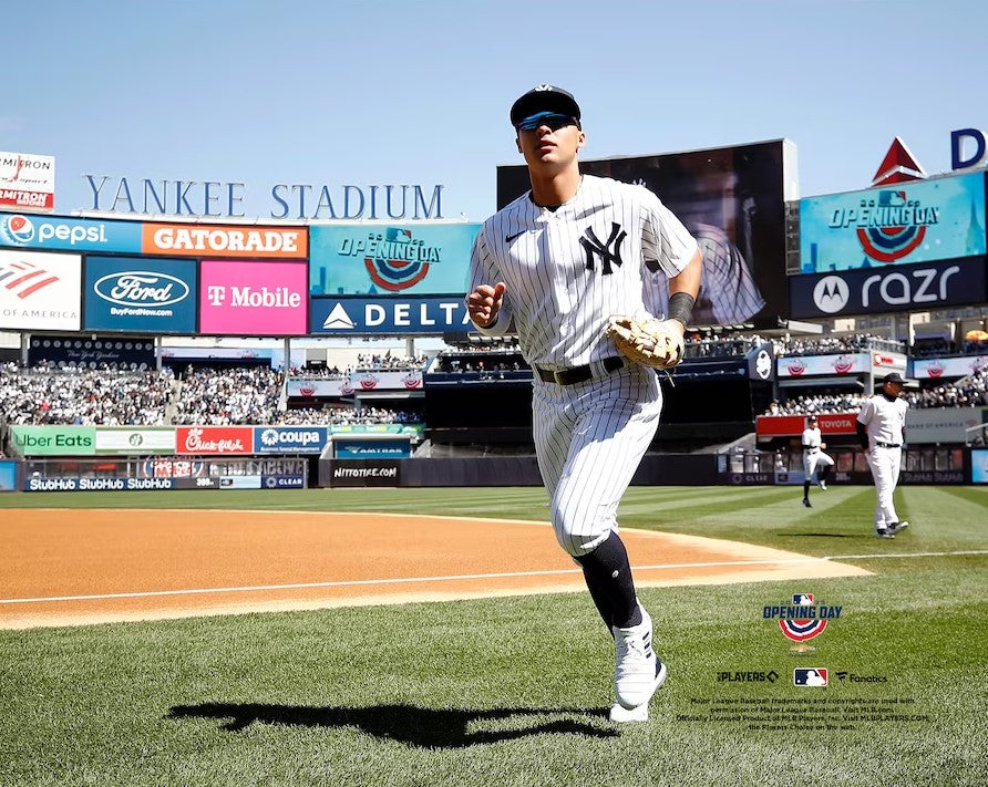 Anthony Volpe Walks Onto the Field New York Yankees 8" x 10" Baseball Photo - Dynasty Sports & Framing 