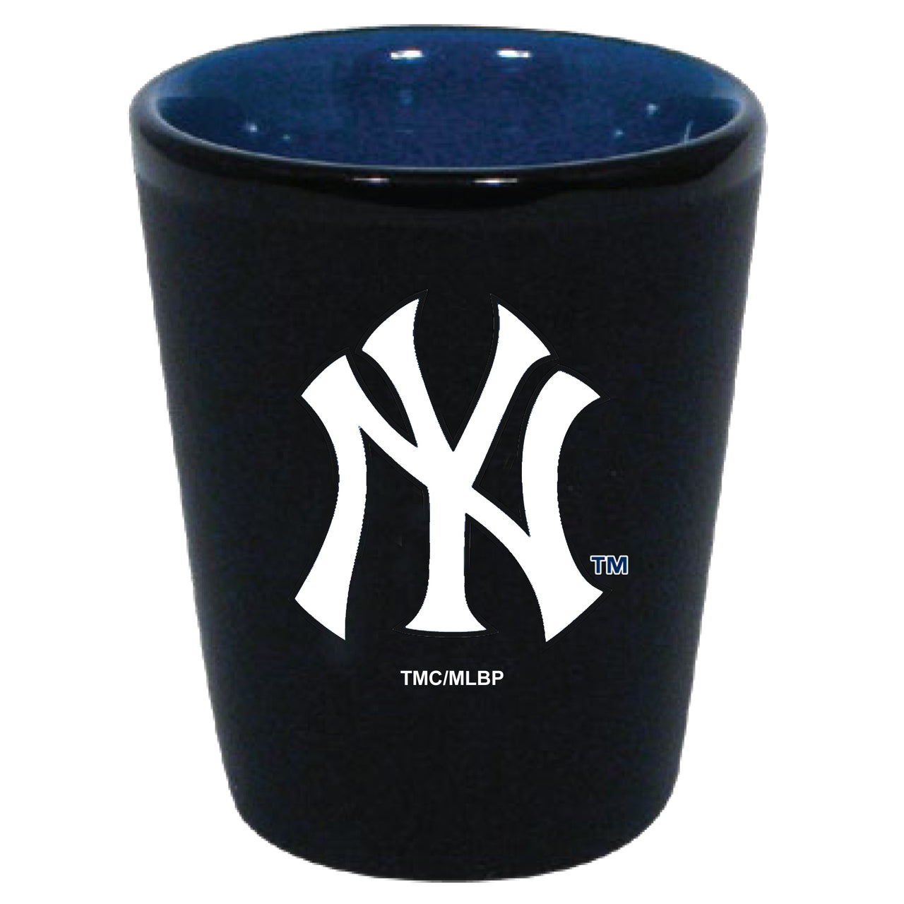 New York Yankees Matte Black/Inner Color Shot Glass