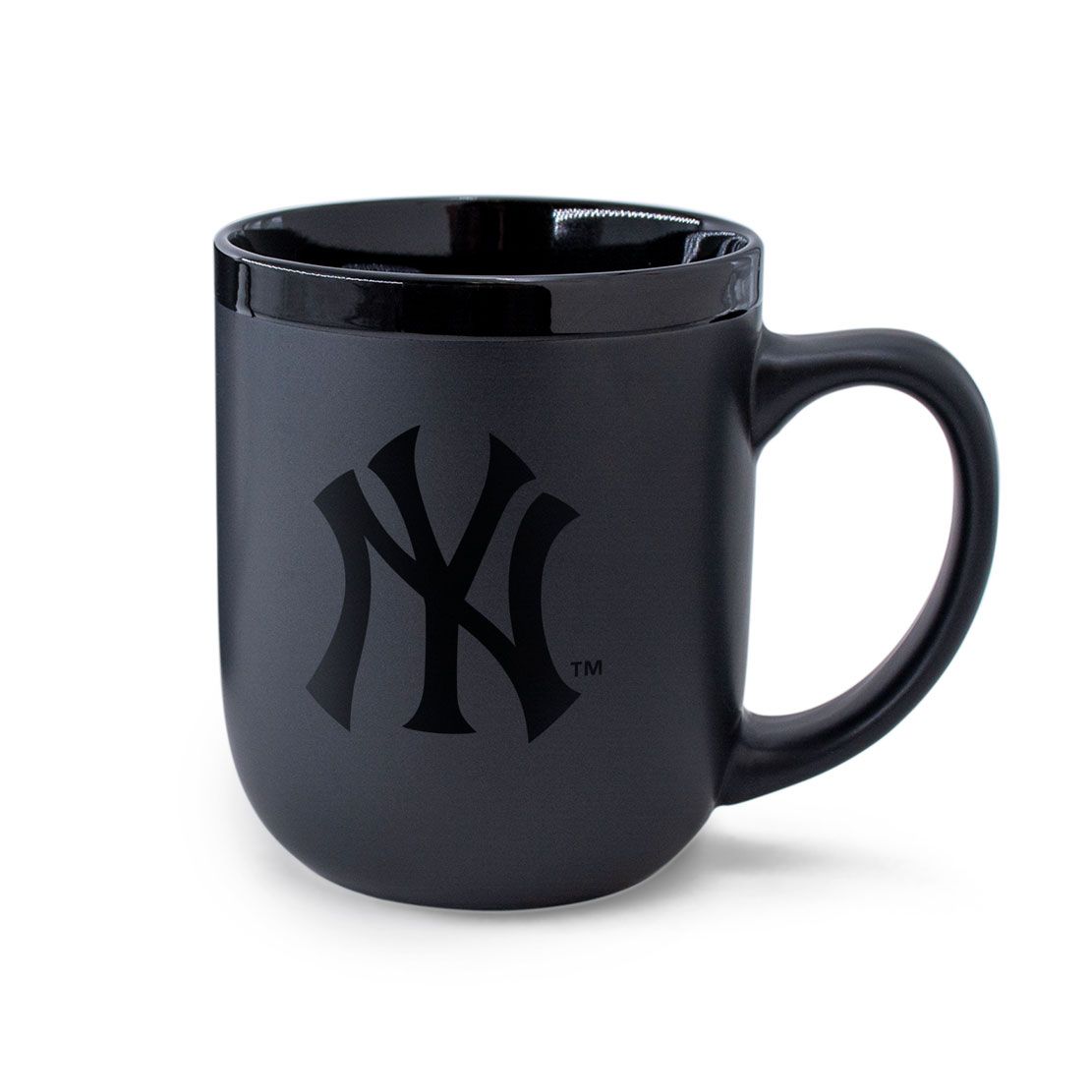 New York Yankees 17 oz. Matte Black Mug - Dynasty Sports & Framing 