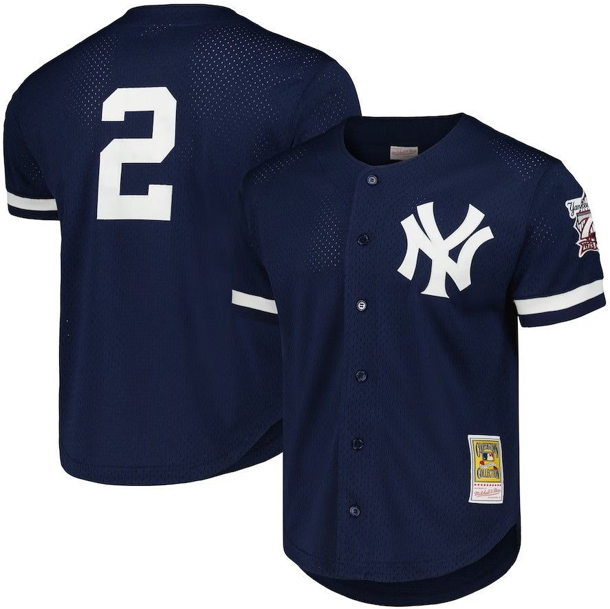 Derek Jeter New York Yankees Mitchell & Ness Navy 1998 Batting Practice Jersey