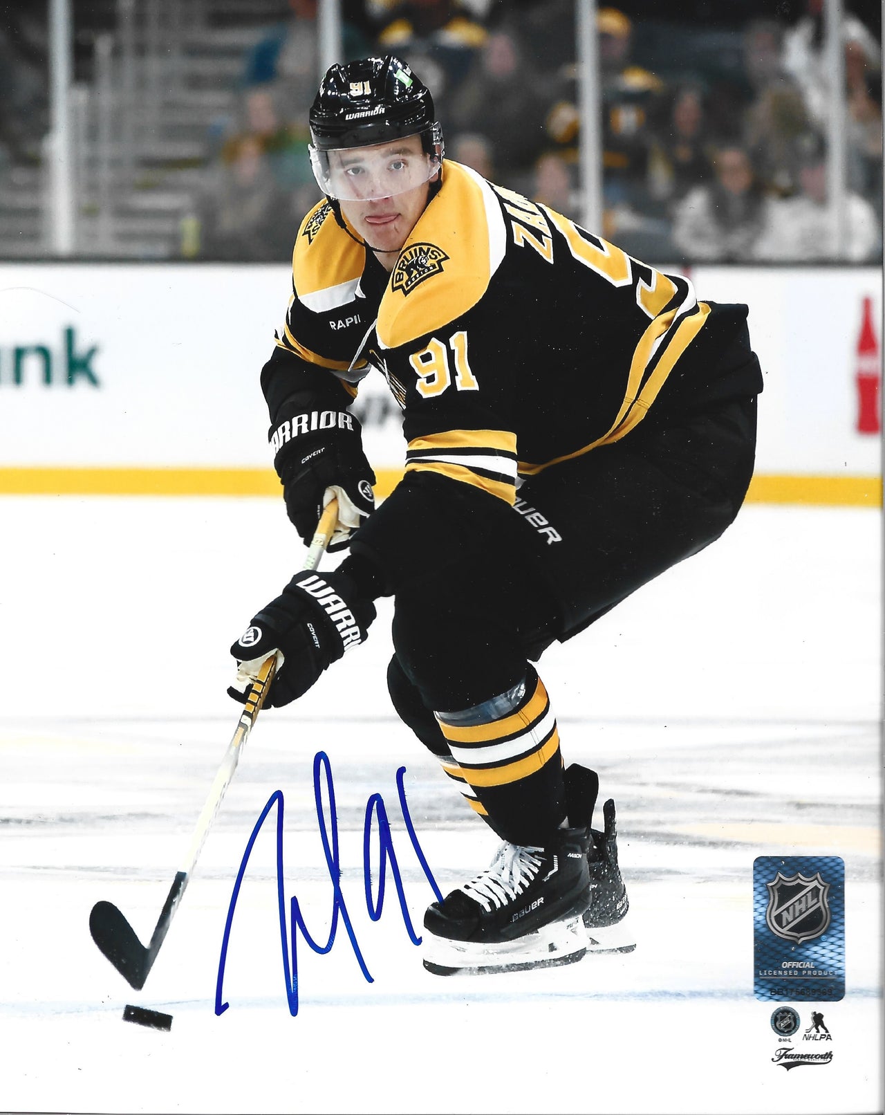 Nikita Zadorov in Action Boston Bruins Autographed 11" x 14" Hockey Photo
