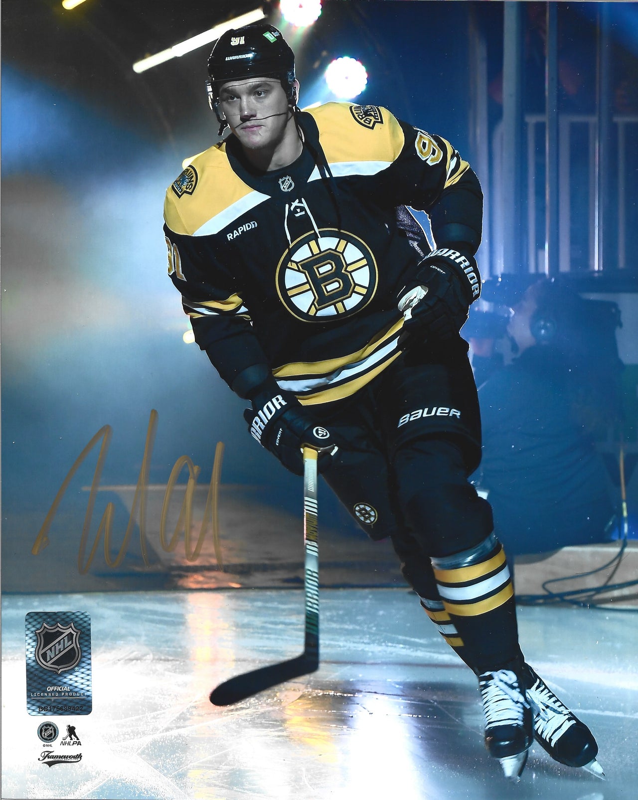 Nikita Zadorov Entrance Boston Bruins Autographed 11" x 14" Hockey Photo