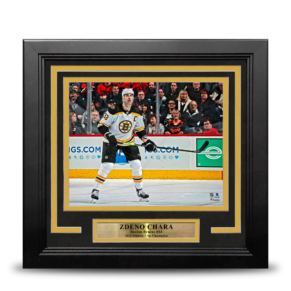Zdeno Chara in Action Boston Bruins 8" x 10" Framed Hockey Photo