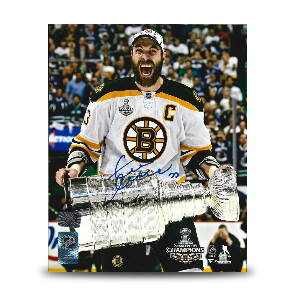 Zdeno Chara 2011 Stanley Cup Boston Bruins Autographed 11" x 14" Hockey Photo