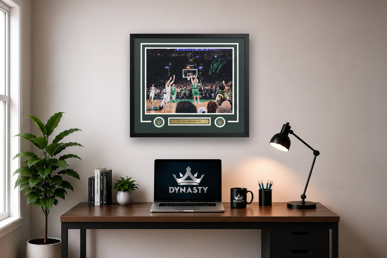 Payton Pritchard Boston Celtics Signed NBA Finals 16" x 20" Framed Photograph