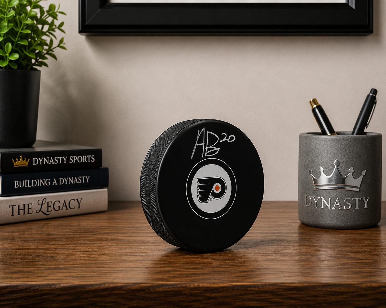 Alex Bump Philadelphia Flyers Autographed Logo Hockey Puck
