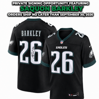 Saquon Barkley Philadelphia Eagles Autographed Nike Jersey | Pre-Sale Opportunity