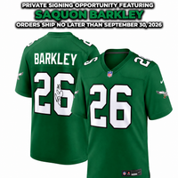 Saquon Barkley Philadelphia Eagles Autographed Nike Jersey | Pre-Sale Opportunity