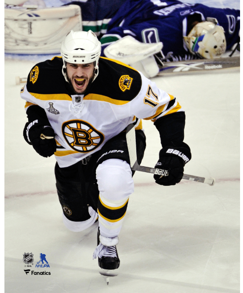 Milan Lucic 2011 Stanley Cup Goal Celebration Boston Bruins Hockey Photo