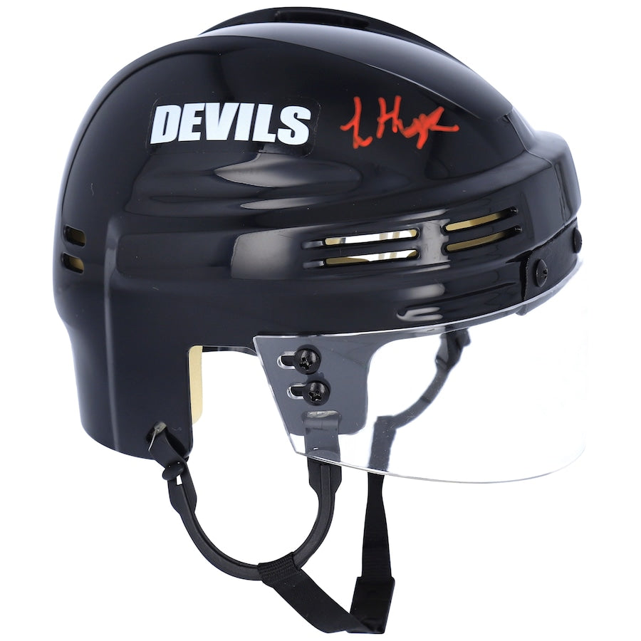 Luke Hughes New Jersey Devils Autographed NHL Hockey Mini-Helmet