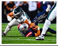 Ty Robinson Philadelphia Eagles Autographed Sack 8" x 10" Photograph