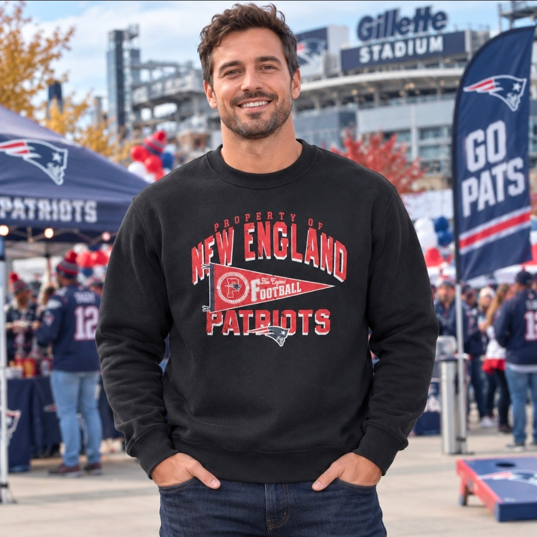 New England Patriots Retro Ultra Game Logo Sweatshirt