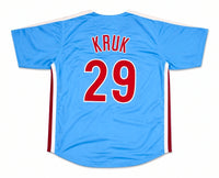 John Kruk Philadelphia Baseball Pro-Style Throwback Jersey