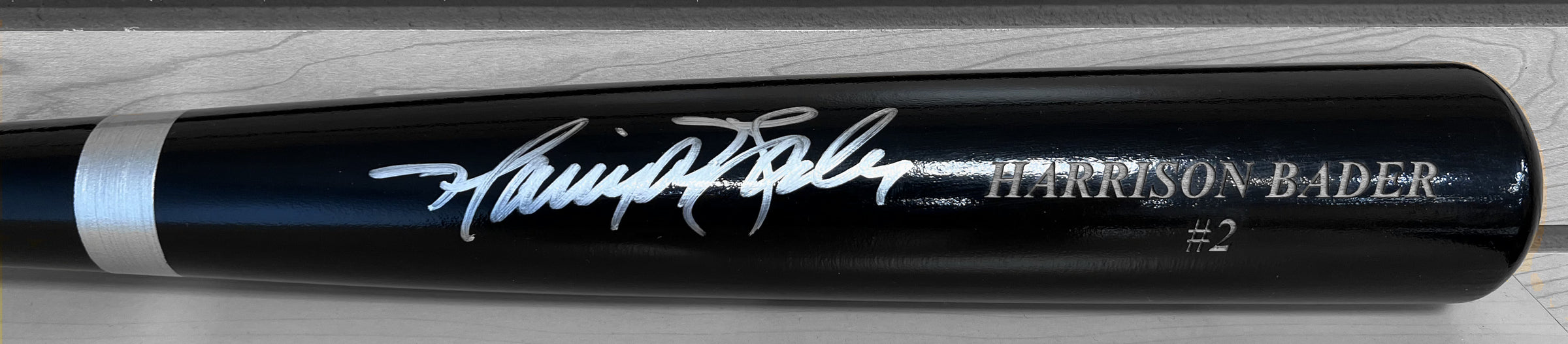 Harrison Bader Philadelphia Phillies Autographed Rawlings Baseball Pro Bat
