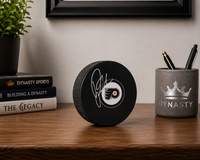 Rick Tocchet Philadelphia Flyers Autographed Logo Hockey Puck
