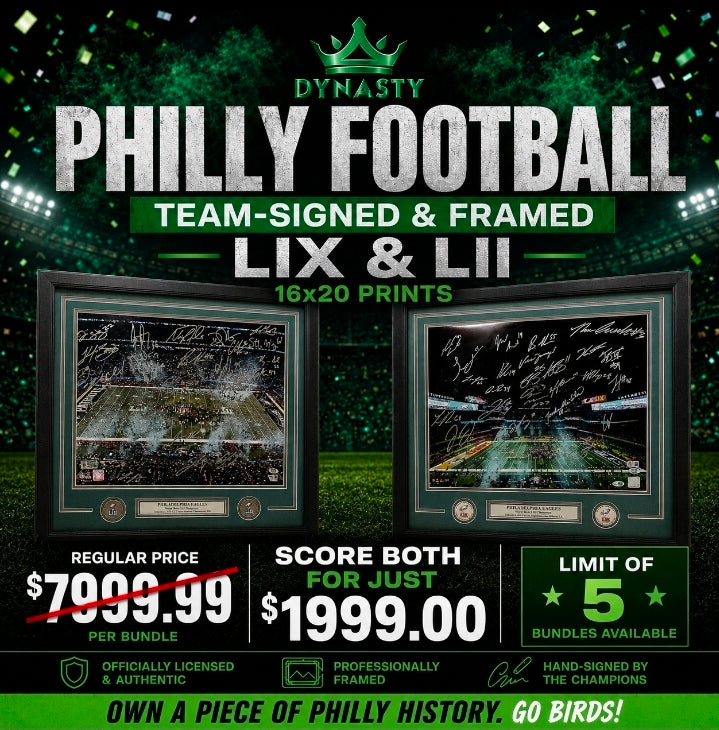 Philadelphia Eagles SB LII & LIX Champions Team-Signed 16" x 20" Print